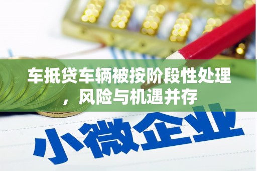 独山子车抵贷车辆被按阶段性处理，风险与机遇并存