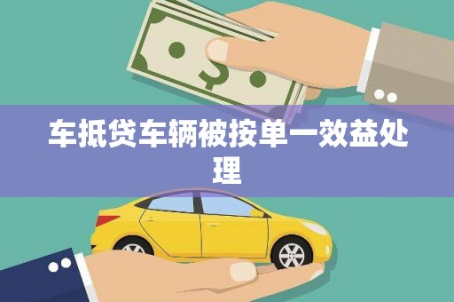 西工车抵贷车辆被按单一效益处理