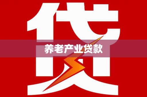 漯河养老产业贷款